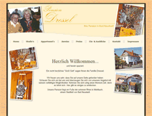 Tablet Screenshot of gaestehaus-dressel.de